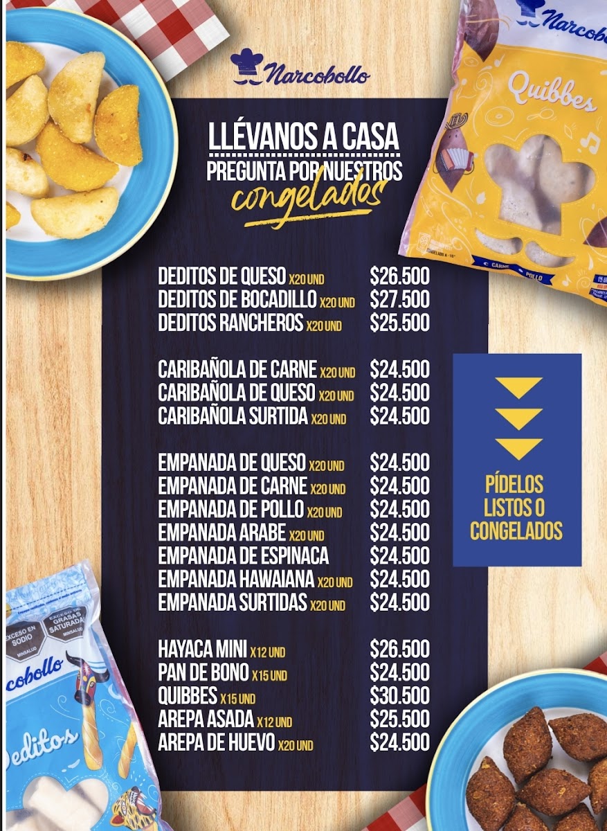 Narcobollo Barranquilla Menu - Image 1